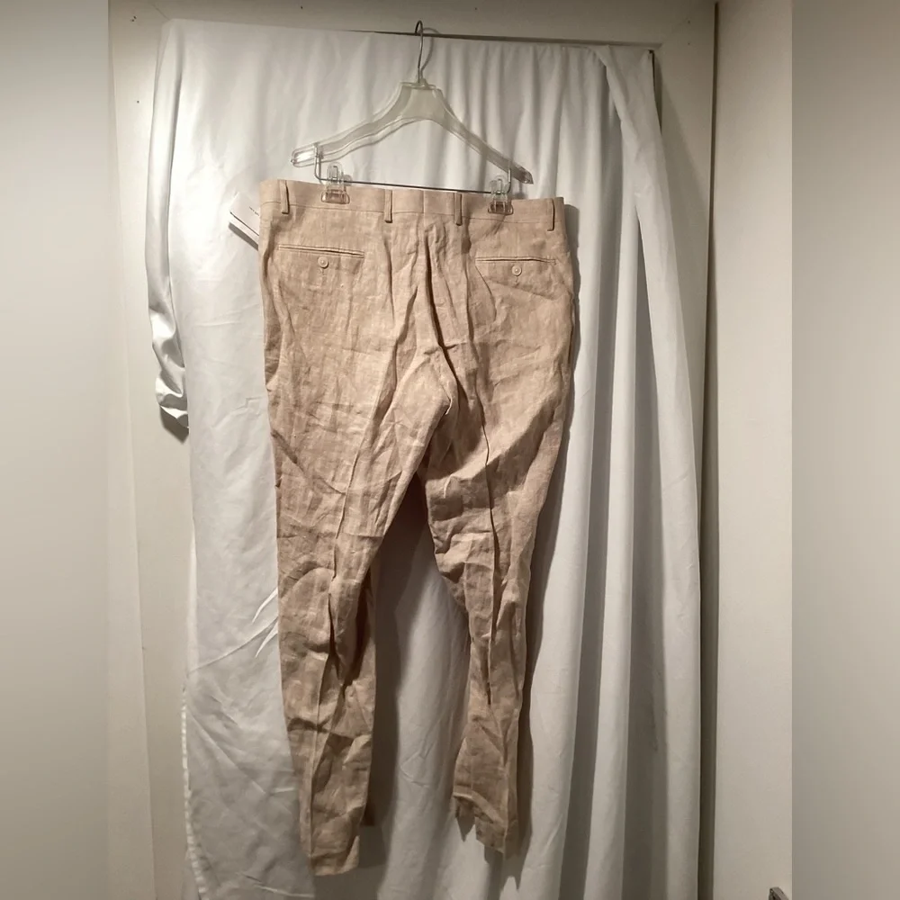 NWT Tommy Hilfiger Size 38W X 32L‎ Linen Pants Light Tan
